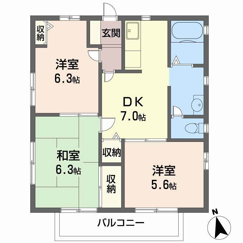 ヴィレッジ　キタ　Ｃ棟 0201号-15
