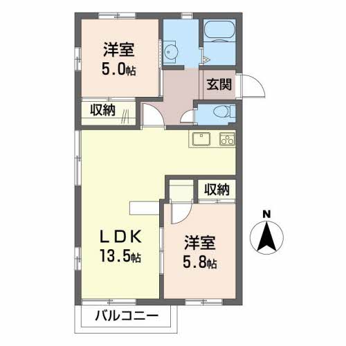 メゾン福田Ａ・ＢB201-2