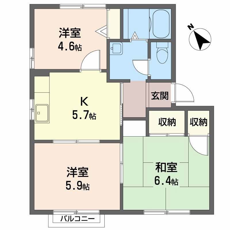 Ｍ，ｓイーストプラザＥ・Ｆ E201号-3