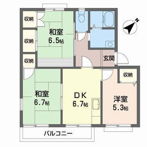 サンパレス道幸 0202号室
