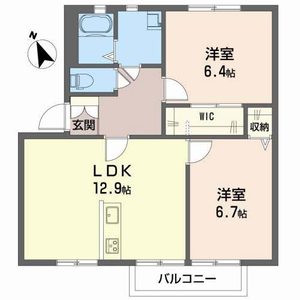 ボンリビェール吉田 A201号室