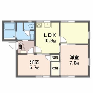 ボンリビェール吉田 B102号室