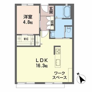 フラワーハイツＡ，Ｂ A102号室