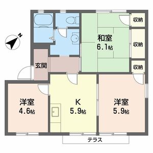 サンハイツ A101号-2