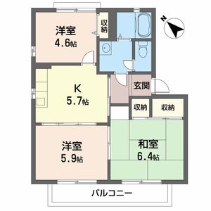 ガーデンタウン中小路 B202号室
