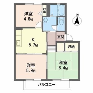 グランソレイユＣ 0205号室