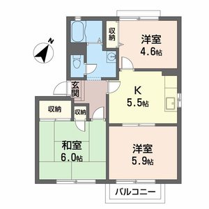 グランメール２１ D201号室