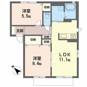 フォンテボヌールⅡ 0105号室