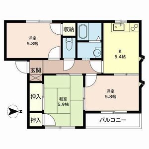 ザックス英賀保 C102号室