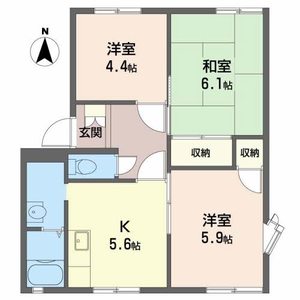 フレグランス竜山Ａ・Ｃ A101号室
