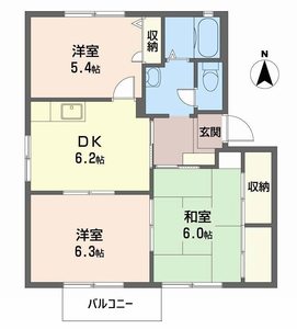 レガートⅡＡ・Ｂ B202号室