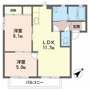 友フラット 0201号室