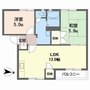 リバーサイドⅡ A205号室