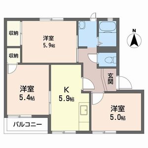 リバーサイドⅡ B102号室