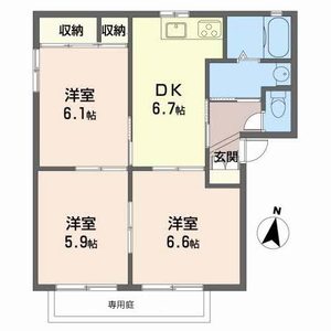 メイプルタウンⅡ A101号室