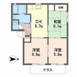 メイプルタウンⅡ A102号室