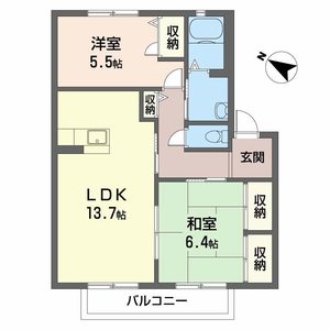 シャーメゾン米田 B201号室