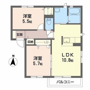 シャーメゾン白国 0202号室