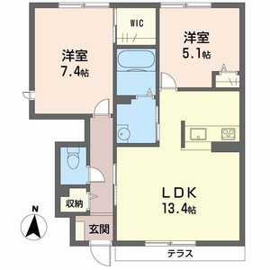 シャーメゾン坂元 A101号室