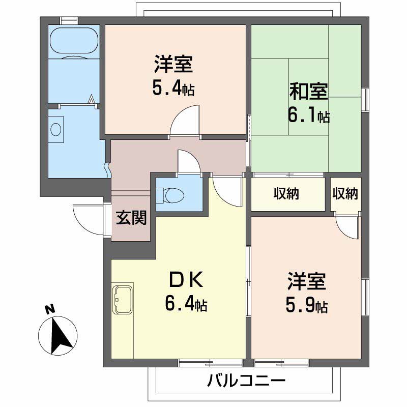リッチネス阪南A,B,C,D B202号-12