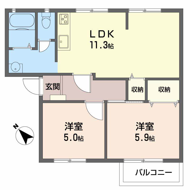 サンメゾンくすの木C202-2