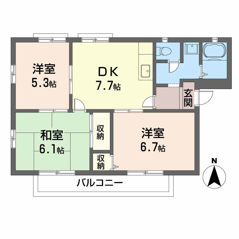 ファミーユ美津＊ A201号-2