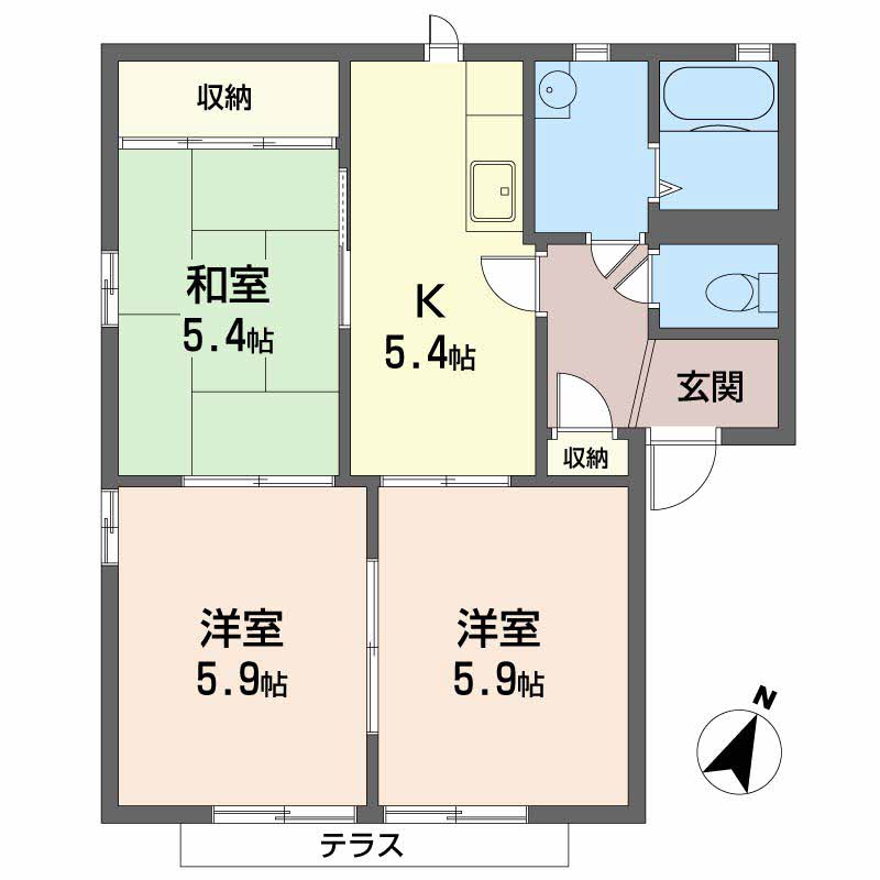 セントラル ハイツ B103号-2