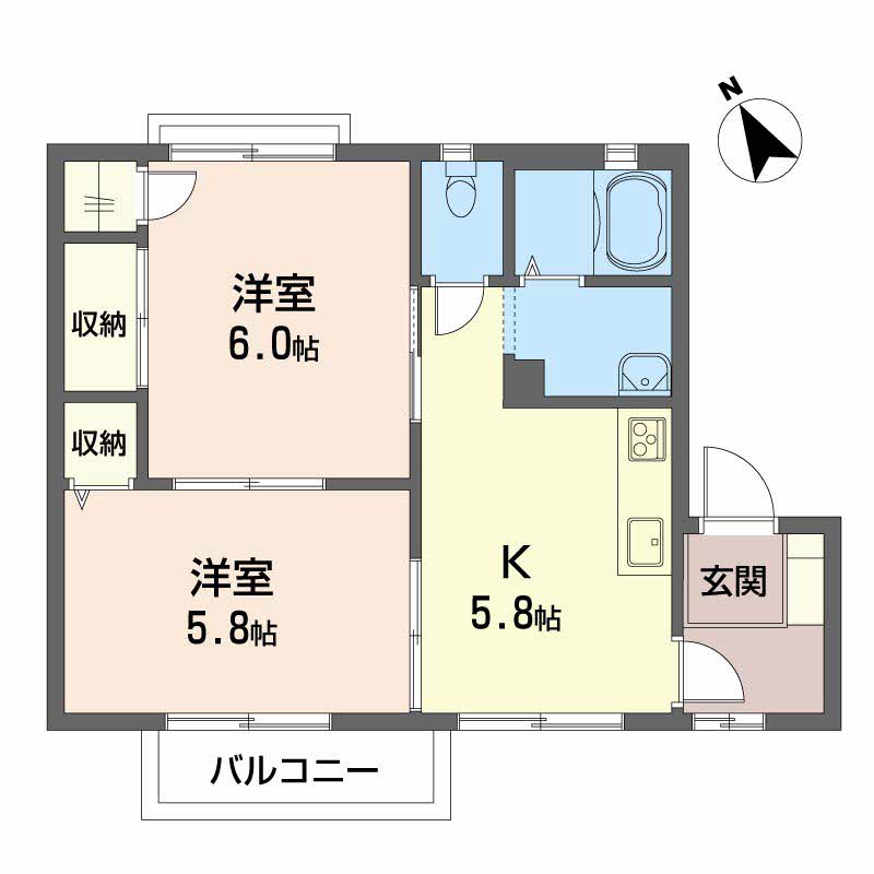 ハローハイツ河畑ⅡC202-2