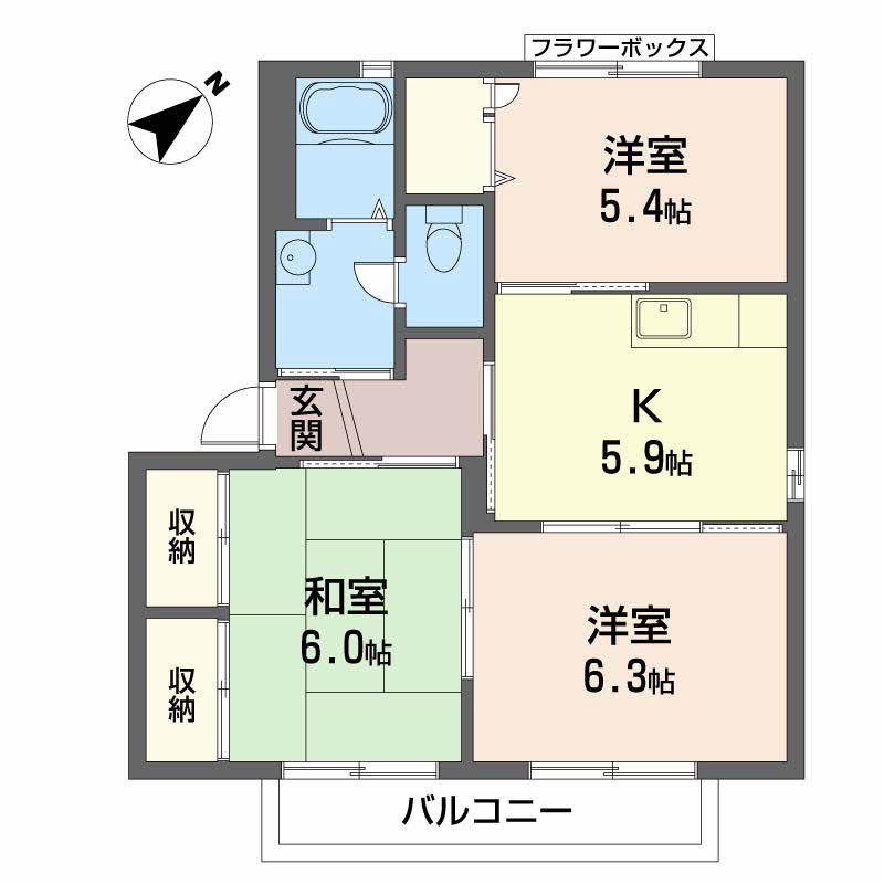 バリュージュ新家 B201号-1