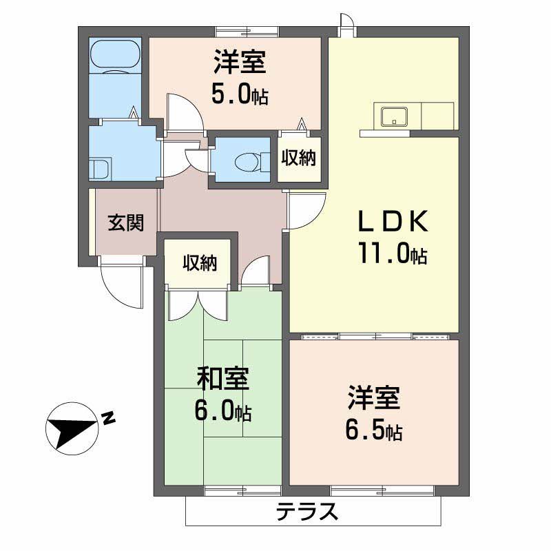アネックス　日根野 A102号-16