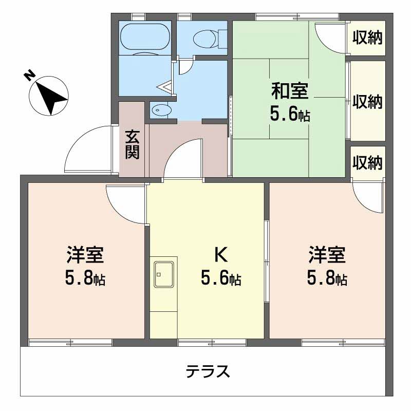 タウニィ北平野B101-2
