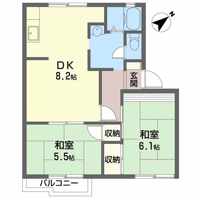 中津ハイツ B202号-2