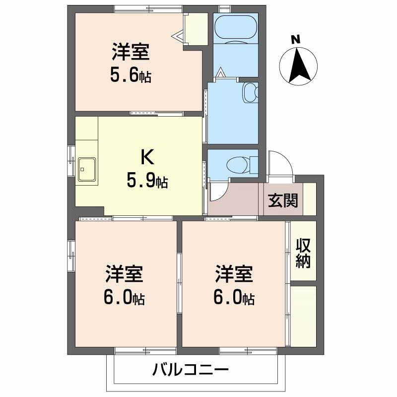 フレグランス今市ⅡA202-2