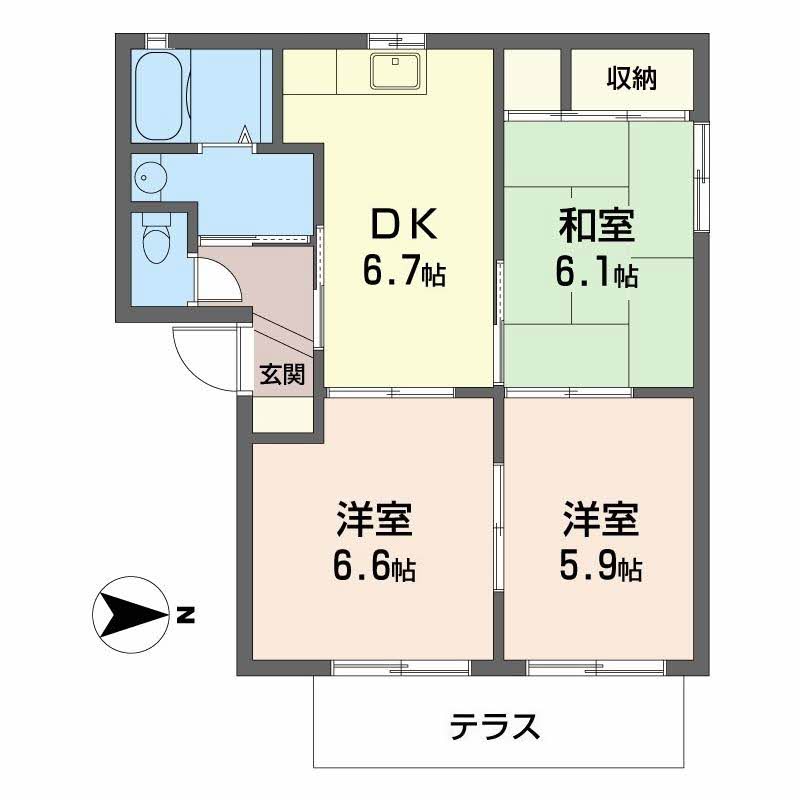 メイプルタウンⅡ A102号-12