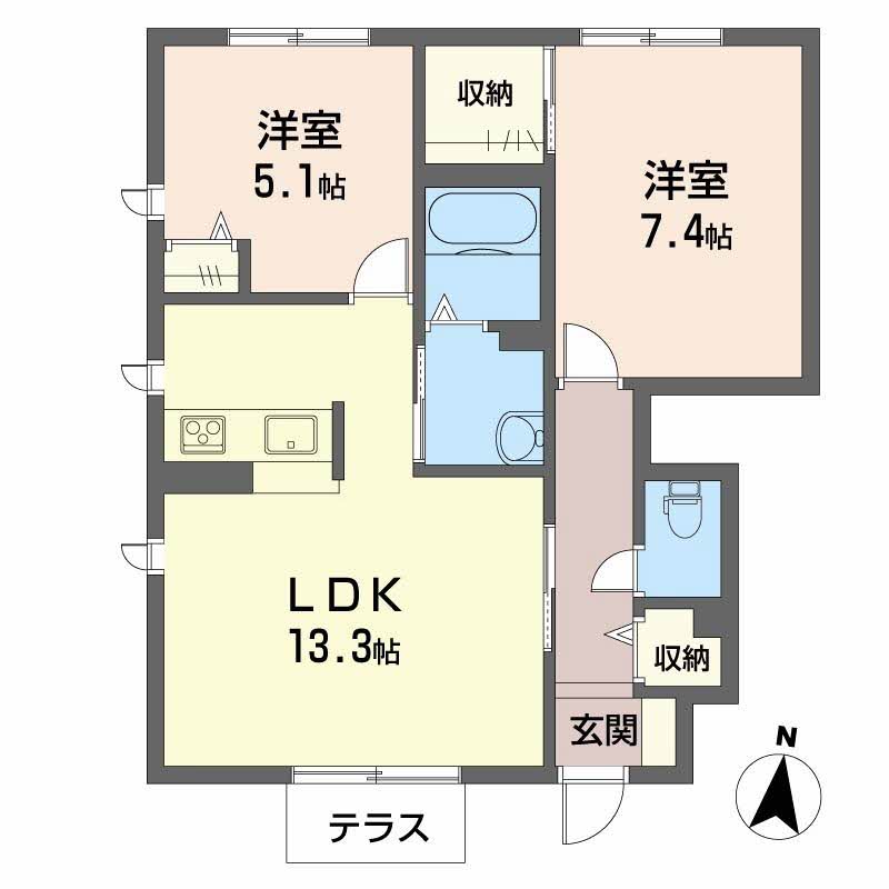 ハイツ熊見ⅤA101-2