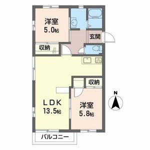 メゾン福田Ａ・Ｂ B201号室