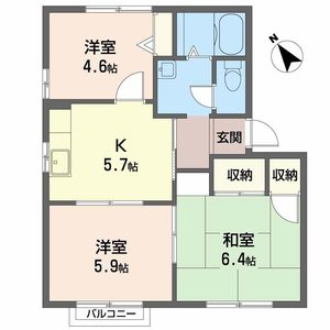 Ｍ，ｓイーストプラザＥ・Ｆ E201号室
