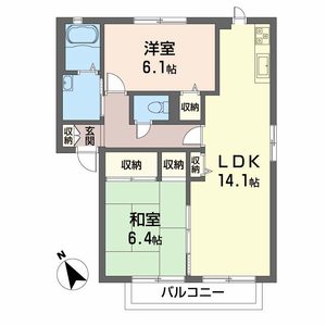 Ｍ’ｓレジェンドプラザＤ・Ｅ E202号室