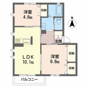 シャーメゾン小山 A202号-3