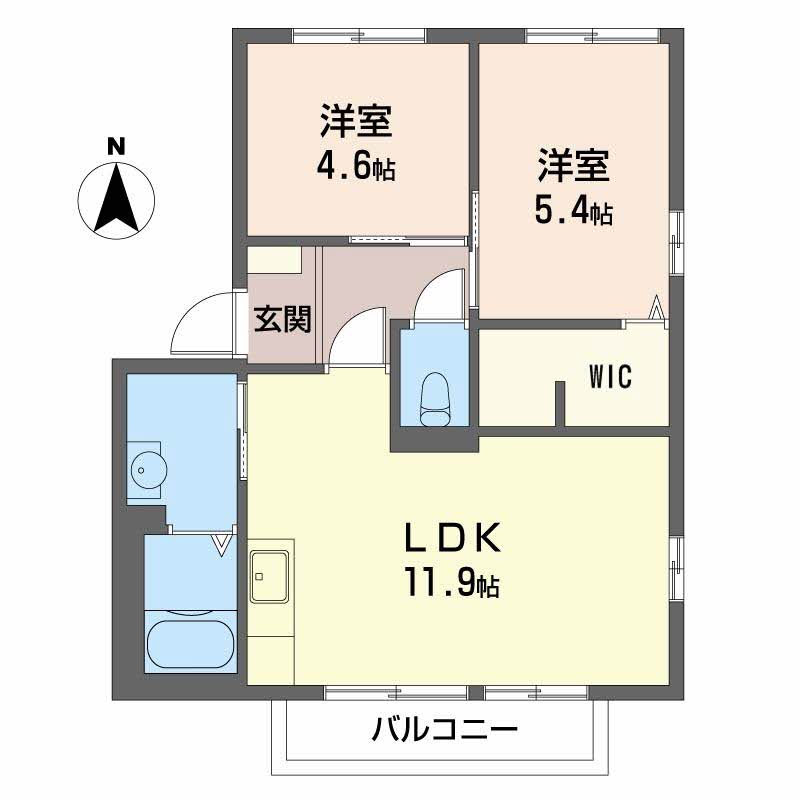 フレグランス宮西Ⅱ0201-2