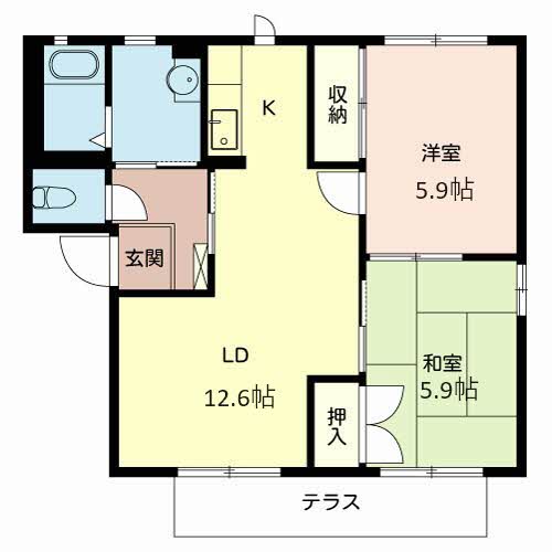 Ｍ’ｓガーデンプラザＡ・Ｂ・Ｃ A107号-4