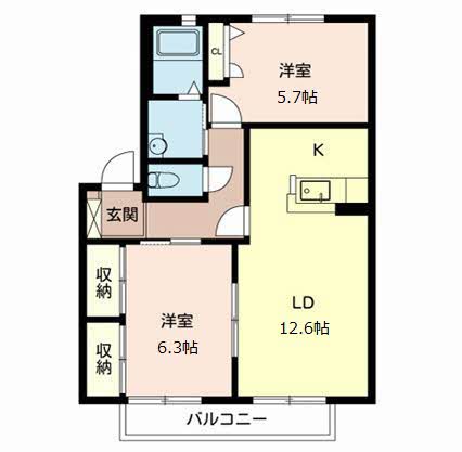 サンシャイン呉地 B206号-2