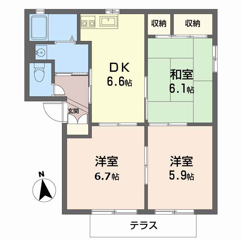 バリュージュ小山Ⅰ・Ⅱ 1102号-12