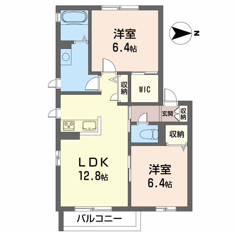 シャーボーン一番館A・B B201号-2
