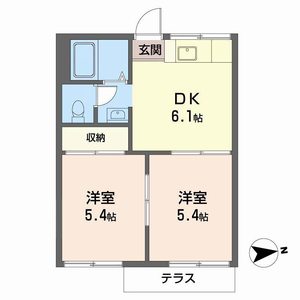 トキワハイツB B102号-3
