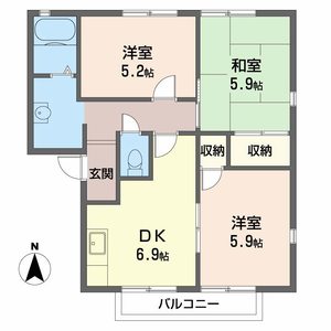 ヴィラコート壱番館 B202号室