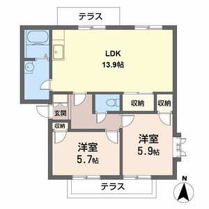 サニー・レジデンス． 0107号室