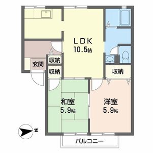 ディアスふじた． B202号室