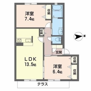 シャーメゾン　ヴェルデ　パティオ B102号室