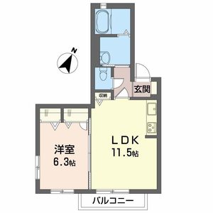 シャーメゾン赤い屋根 0205号室